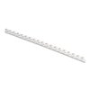 Fellowes Plastic Comb Bindings, 1/4" Diameter, 20 Sheet Capacity, White, 100PK 52370